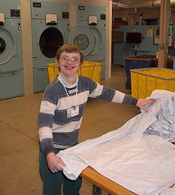 photo of Laundry Services worker