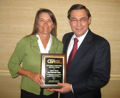 Andrea Newton received the 2010-2011 Dean Herman Schneider Award