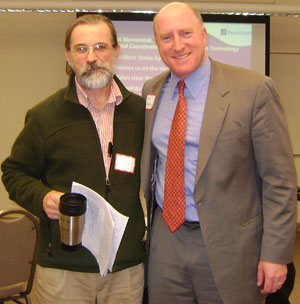 picture of Larry Scott with Dr. Steve Gordon