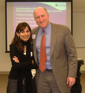 picture of Sonya Christian with Dr. Steve Gordon