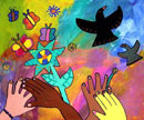 colorful peace poster