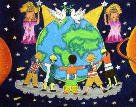 colorful peace poster