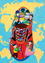 colorful peace poster