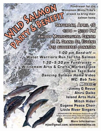 salmon party poster
