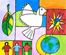 colorful peace poster