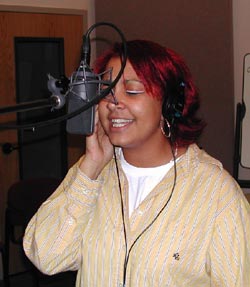 Photo: Student in Recording Studio