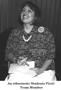 Picture of a Students First! Team Member