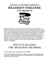 Reader's Theatre workshop cover
