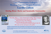 Reading Together author Lucille Clifton poster