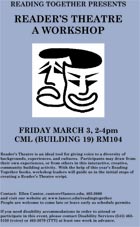 Reader's Theatre poster