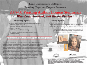 Louise Steinman Visits LCC April 3rd & 4th