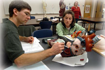 tutor with student