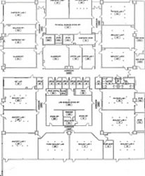Map of Building 16 East Wing