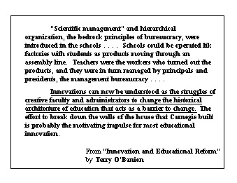 Innovation and Educational Reform